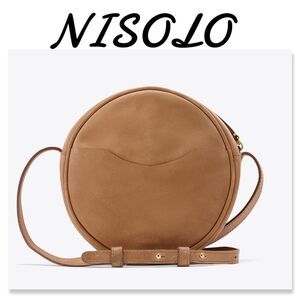 Nisolo Carry-All Circle Crossbody Almond